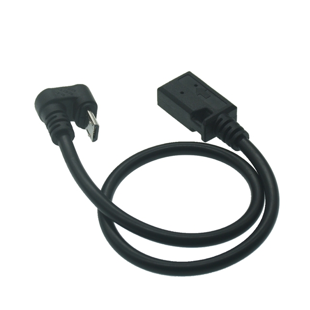 Przedłużacz USB 0.3M Micro z 180-stopniowym kątem w kształcie litery U, typu C-B, męski na żeński do tabletów i telefonów - Wianko - 12