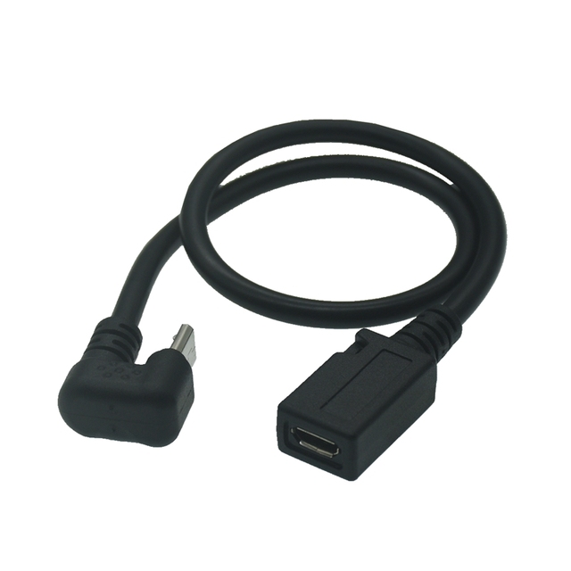 Przedłużacz USB 0.3M Micro z 180-stopniowym kątem w kształcie litery U, typu C-B, męski na żeński do tabletów i telefonów - Wianko - 17