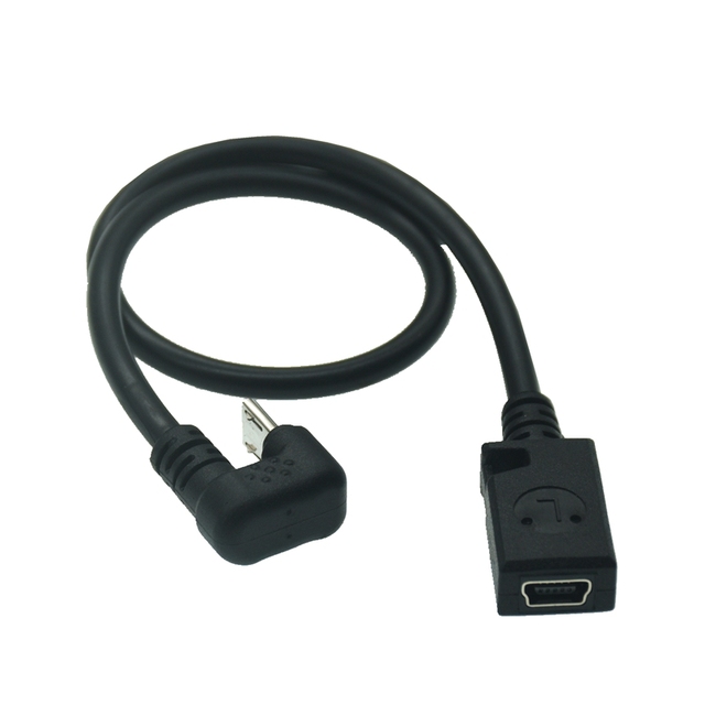 Przedłużacz USB 0.3M Micro z 180-stopniowym kątem w kształcie litery U, typu C-B, męski na żeński do tabletów i telefonów - Wianko - 8