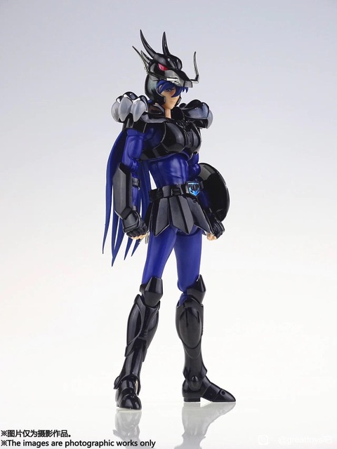 Akcyjna figura Saint Seiya V1 czarny EX smok Shiryu z metalowym kaskiem i pancerzem mit tkaniny - modelowy wentylator GreatToys GT - Wianko - 4