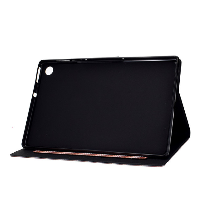 Etui na tablet Lenovo Tab M10 Case TB-X605X X505X Flip Funda M10 HD 2nd Gen 10.1 + długopis, miękka TPU, czarne - Wianko - 6