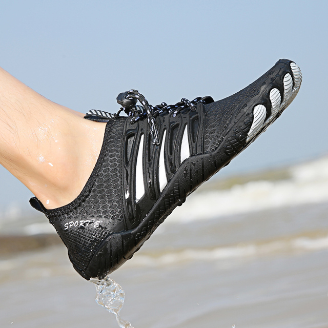 Unisex buty do sportów wodnych: elastyczne, szybkie, suche, antypoślizgowe, oddychające buty wędkarskie, do surfingu i na plażę - Wianko - 56