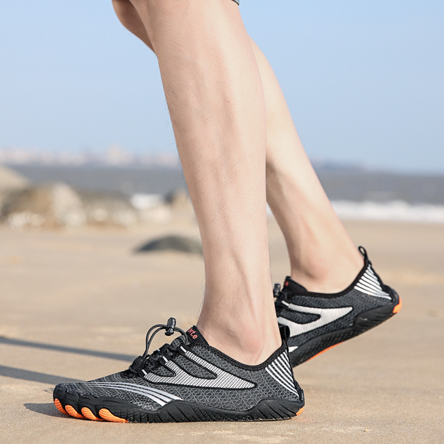 Unisex buty do sportów wodnych: elastyczne, szybkie, suche, antypoślizgowe, oddychające buty wędkarskie, do surfingu i na plażę - Wianko - 36