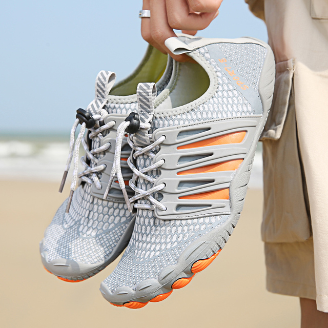 Unisex buty do sportów wodnych: elastyczne, szybkie, suche, antypoślizgowe, oddychające buty wędkarskie, do surfingu i na plażę - Wianko - 45