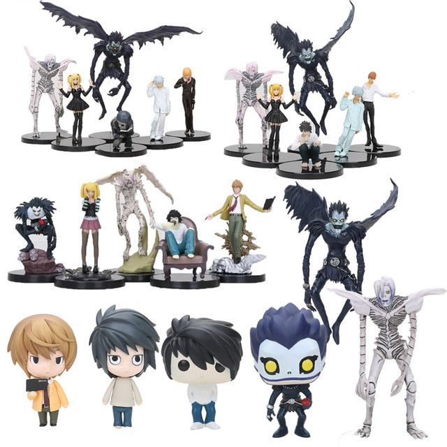 Figurka Anime Death Note, L, Ryuk, Rem, Misa Amane, PVC, Vinyl, kolekcja lalkek, modele - Wianko - 3
