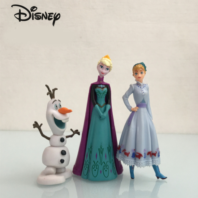 Disney Frozen 2 - zestaw lalkowy Elsa, Anna, Olaf, Christopher, Sven, Książę - ręcznie wykonane dekoracje - idealny prezent na urodziny dla dziewczynki - Wianko - 8