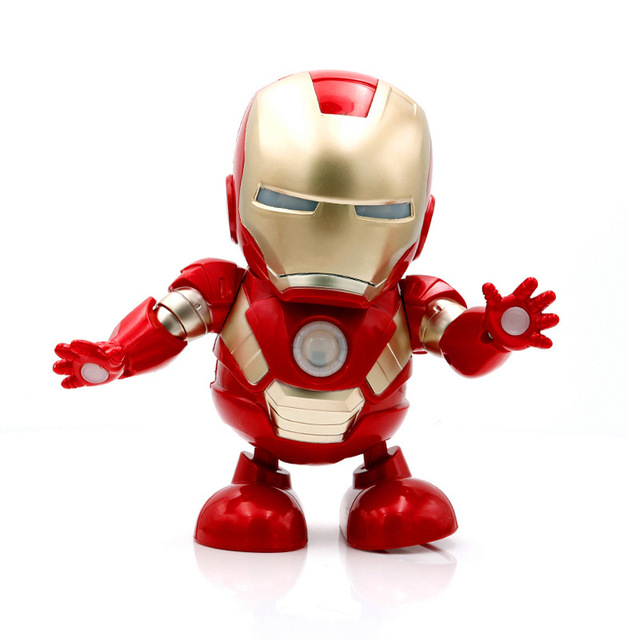 Figurka Iron Man Avengers z latarką LED i dźwiękiem - elektroniczna zabawka dla dzieci - Wianko - 6