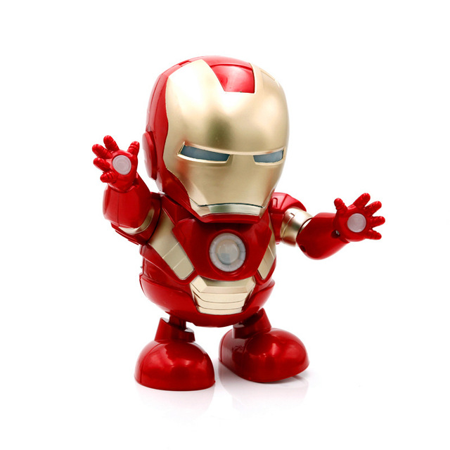 Figurka Iron Man Avengers z latarką LED i dźwiękiem - elektroniczna zabawka dla dzieci - Wianko - 5