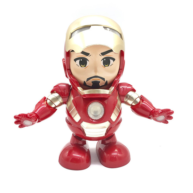 Figurka Iron Man Avengers z latarką LED i dźwiękiem - elektroniczna zabawka dla dzieci - Wianko - 7