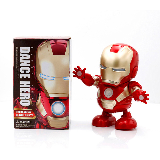 Figurka Iron Man Avengers z latarką LED i dźwiękiem - elektroniczna zabawka dla dzieci - Wianko - 4