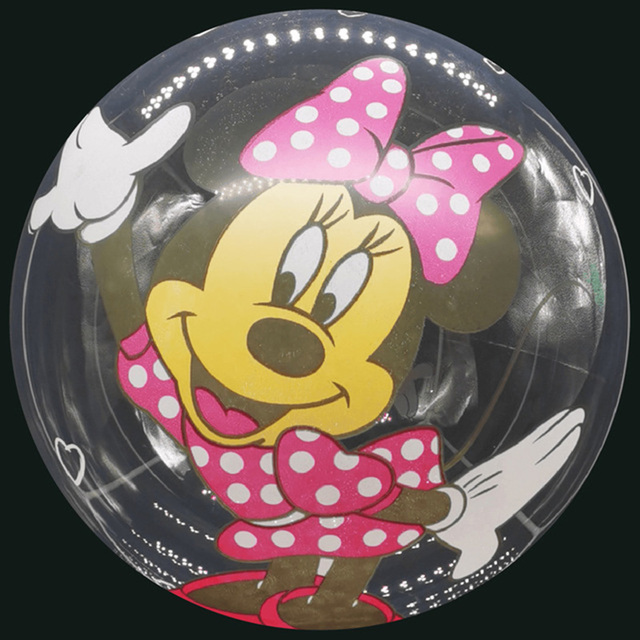 20 cali Disney przezroczysty balon święcący Minnie Mickey Disney księżniczka mrożone drukowanie balon - dekoracje na przyjęcie urodzinowe dla dzieci - Wianko - 2