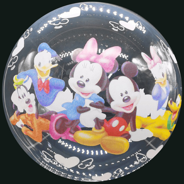 20 cali Disney przezroczysty balon święcący Minnie Mickey Disney księżniczka mrożone drukowanie balon - dekoracje na przyjęcie urodzinowe dla dzieci - Wianko - 3