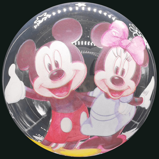 20 cali Disney przezroczysty balon święcący Minnie Mickey Disney księżniczka mrożone drukowanie balon - dekoracje na przyjęcie urodzinowe dla dzieci - Wianko - 4