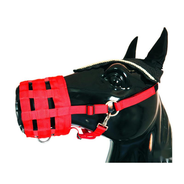 Profesjonalna osłona na usta dla konia z zagęszczoną niebieską wstążką i nylonowym wykończeniem - Wianko - 1