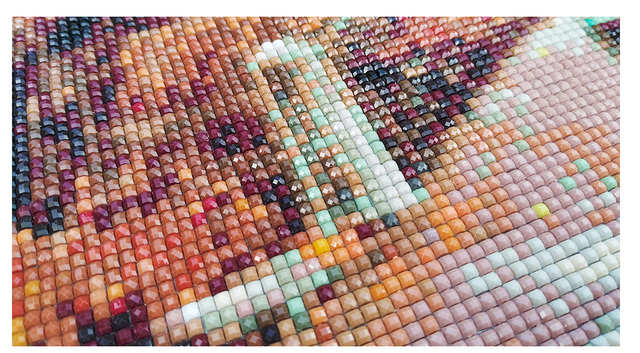Zestaw do szycia pełna wiertła haft mozaika obraz - 5D DIY Diamentowa Choinka na Samochodzie - Nowy Rok Prezent - Wianko - 13