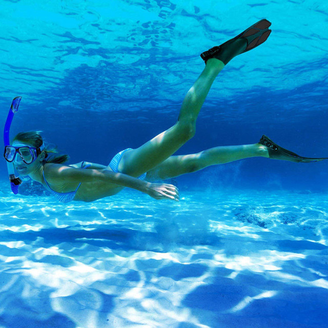 Płetwy pływackie dla dorosłych i dzieci Snorkeling Foot Flippers - Wianko - 1