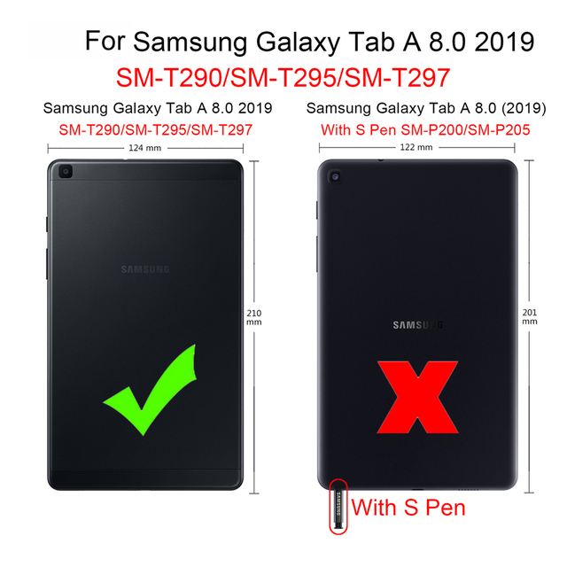 Ręczne etui odporne na wstrząsy dla Samsung Galaxy Tab A 8.0 SM-T290 T290 T295 T297 2019 - Bezpieczny uchwyt dla dzieci - Wianko - 1