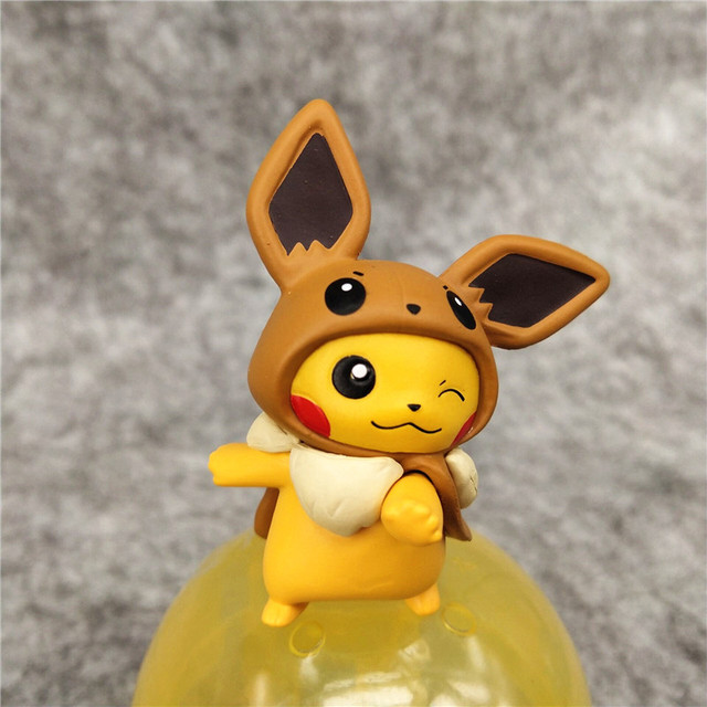 Zestaw figurkowych lalek Pokemon Monster Anime: Pikachu, Piplup, Psyduck, Slowbro, sowa Eevee - 6 sztuk - Wianko - 5