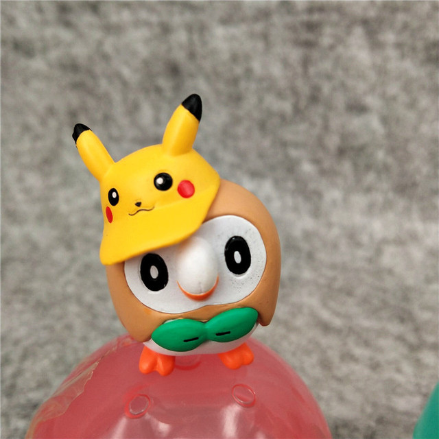 Zestaw figurkowych lalek Pokemon Monster Anime: Pikachu, Piplup, Psyduck, Slowbro, sowa Eevee - 6 sztuk - Wianko - 10