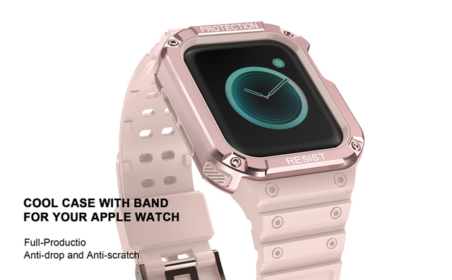 Gumowy pasek silikonowy do zegarka Apple Series 7 6 5 4 SE 41MM 40mm 44mm 45MM - Wianko - 6