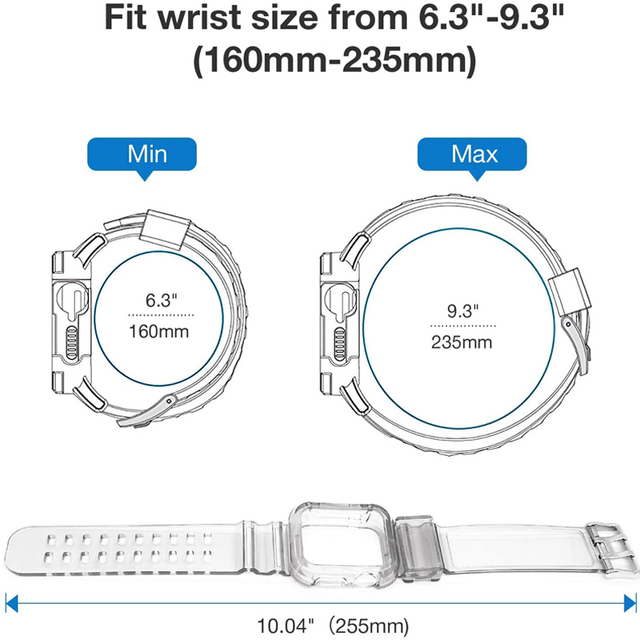 Gumowy pasek silikonowy do zegarka Apple Series 7 6 5 4 SE 41MM 40mm 44mm 45MM - Wianko - 2