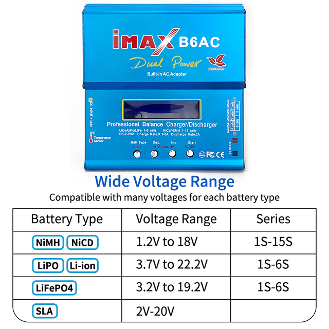 IMAX B6 B6AC B3 B3 Pro Adapter ładowarka 80W do baterii Lipo Lipro Turnigy dla helikopterów RC - Wianko - 7