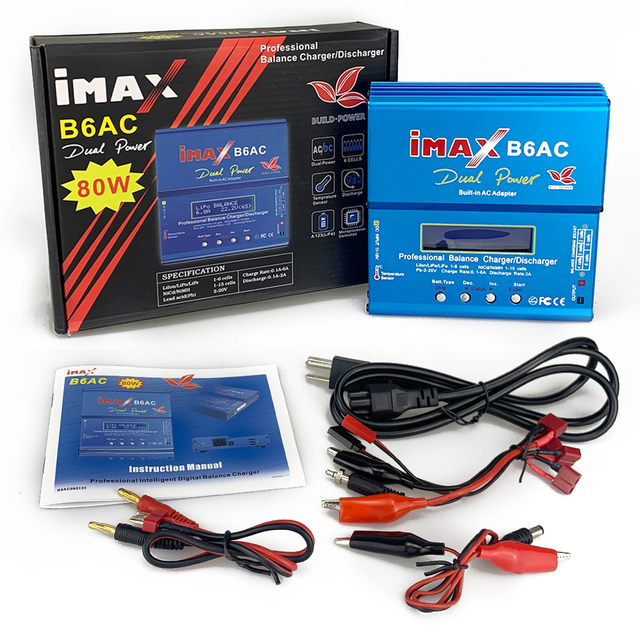 IMAX B6 B6AC B3 B3 Pro Adapter ładowarka 80W do baterii Lipo Lipro Turnigy dla helikopterów RC - Wianko - 4