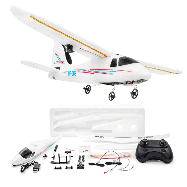 Brand New Samolot RC Mini Model Gyro z silnikiem bezszczotkowym, 2,4 GHz, 2 kanały, 352 mm, 18-20-minutowy czas lotu (RTF) - Wianko - 6
