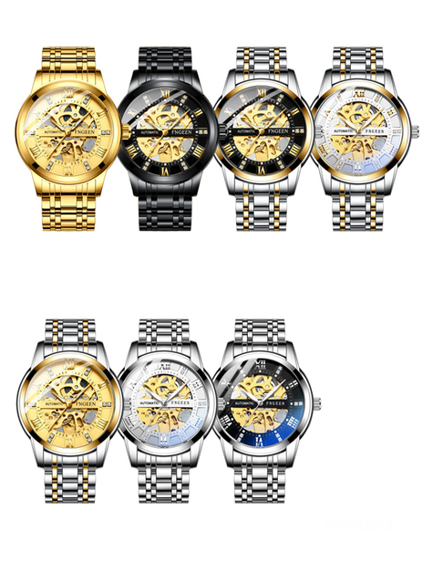 Zegarek mechaniczny męski FNGEEN - biznesowy, sportowy, luksusowy, automatyczny, Tourbillon - Relogio Masculino, Reloj Hombre - Wianko - 8