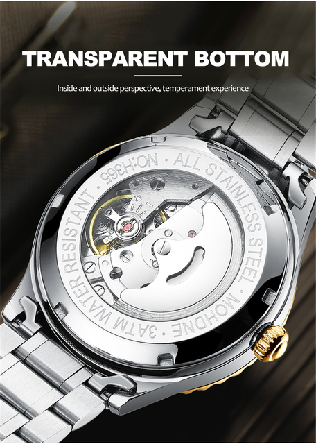 Zegarek mechaniczny męski FNGEEN - biznesowy, sportowy, luksusowy, automatyczny, Tourbillon - Relogio Masculino, Reloj Hombre - Wianko - 4