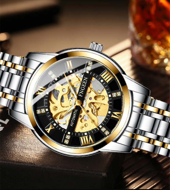 Zegarek mechaniczny męski FNGEEN - biznesowy, sportowy, luksusowy, automatyczny, Tourbillon - Relogio Masculino, Reloj Hombre - Wianko - 17