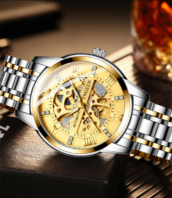 Zegarek mechaniczny męski FNGEEN - biznesowy, sportowy, luksusowy, automatyczny, Tourbillon - Relogio Masculino, Reloj Hombre - Wianko - 16