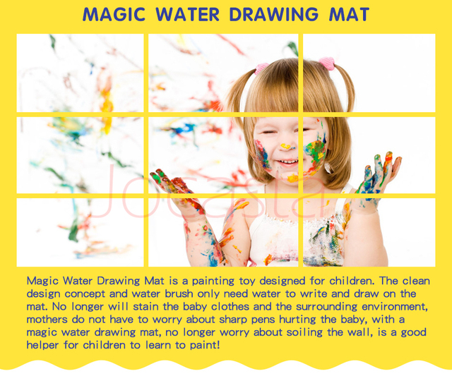 Dywanek Doodle dla dzieci - zestaw do rysowania na wodzie z długopisami - Wianko - 3
