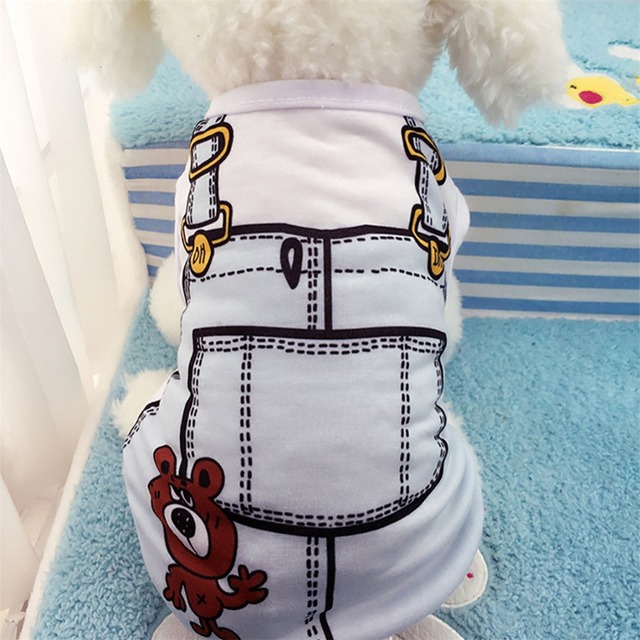 Płaszcz dla małych psów Klasyczny w jednolitym kolorze - letnia koszula Chihuahua Tshirt Yorkshire Terrier Pet Clothes - Wianko - 10