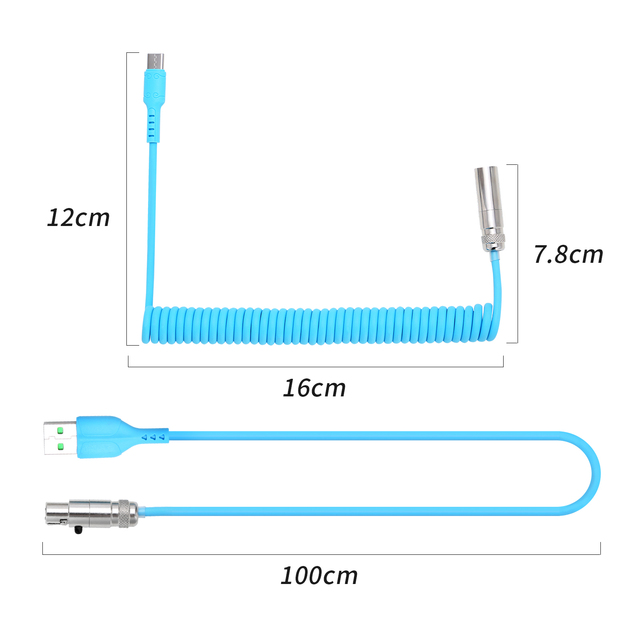 Kabel niestandardowy Artisan Aviator USB C do klawiatur mechanicznych GH60, GK61, GK64 - Wianko - 2