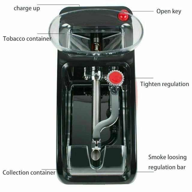Elektryczna automatyczna maszyna do zwijania papierosów DIY - urządzenie do skręcania tytoniu Roller Maker - narzędzie do palenia akcesoriów Elektryczna automatyczna maszyna do zwijania papierosów DIY urządzenie papierosowe tytoń Roller Maker Smoke Tool AC100V-240V - Wianko - 28