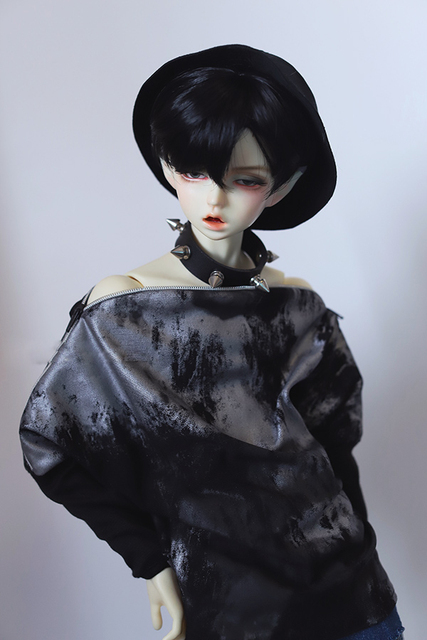 Bluzka BJD z batwingiem i suwakami - 1/3 BJD SD Wujek SSDF - Wianko - 1