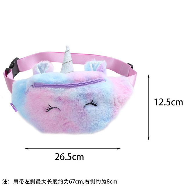 Plecak zimowy dla dzieci z cekinami 3D - jednorożec pluszowy - Wianko - 48