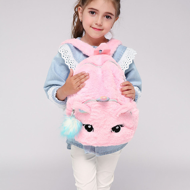 Plecak zimowy dla dzieci z cekinami 3D - jednorożec pluszowy - Wianko - 44