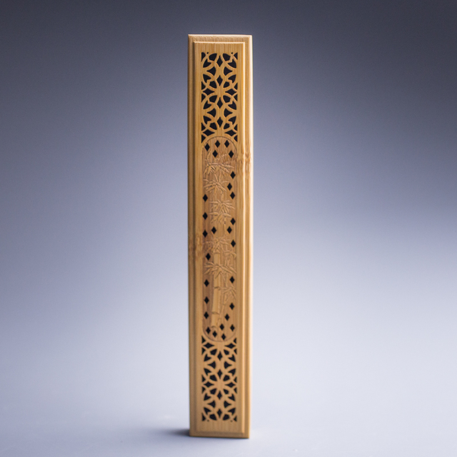 Bambusowy drewniany stojak na kadzidełka - palnik podstawka na popiół - Wianko - 4
