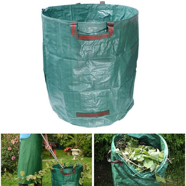 Worek na odpady ogrodowe wielokrotnego użytku 272L - liście, trawa, trawnik, basen - Wianko - 3