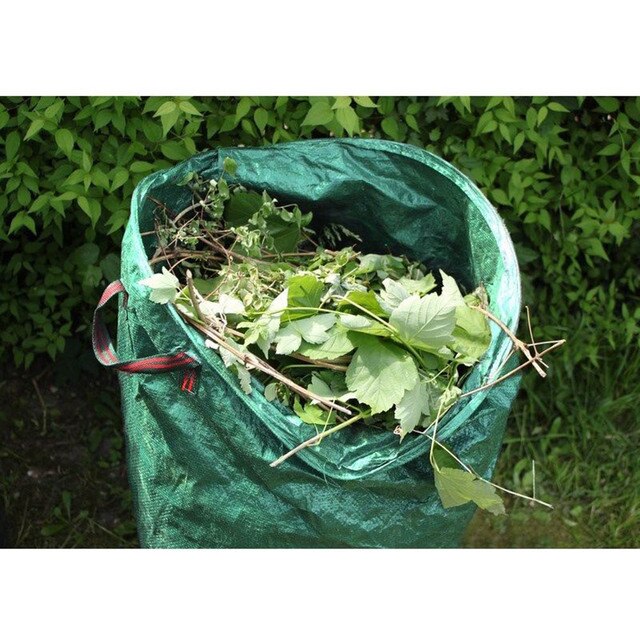 Worek na odpady ogrodowe wielokrotnego użytku 272L - liście, trawa, trawnik, basen - Wianko - 6