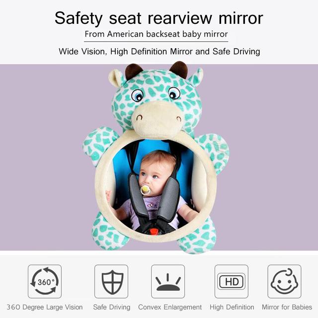 Lusterko wsteczne regulowane do samochodu dla dzieci z tylnym podłokietnikiem i regulacją, Cute Baby - Wianko - 15