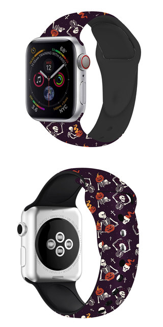 Silikonowy pasek Halloween do Apple Watch 45mm 41mm 44mm 40mm 38mm 42mm - Wianko - 9