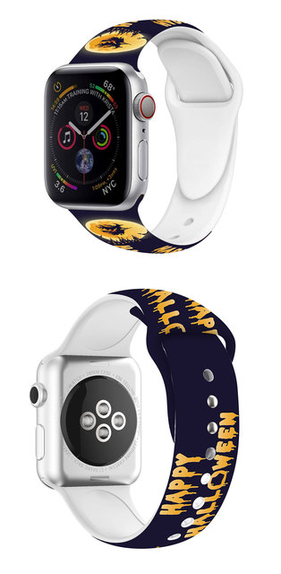 Silikonowy pasek Halloween do Apple Watch 45mm 41mm 44mm 40mm 38mm 42mm - Wianko - 5