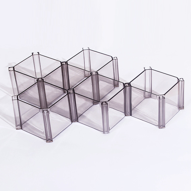 Organizer bieliźny w formie szuflady Honeycomb z plastikowymi, kreatywnymi i dzielonymi pudełkami DIY (6 sztuk) - Wianko - 2