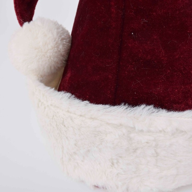 Wysokiej jakości czapki świętego Mikołaja na Boże Narodzenie - 2 sztuki, dorosłe, unisex - Wianko - 4