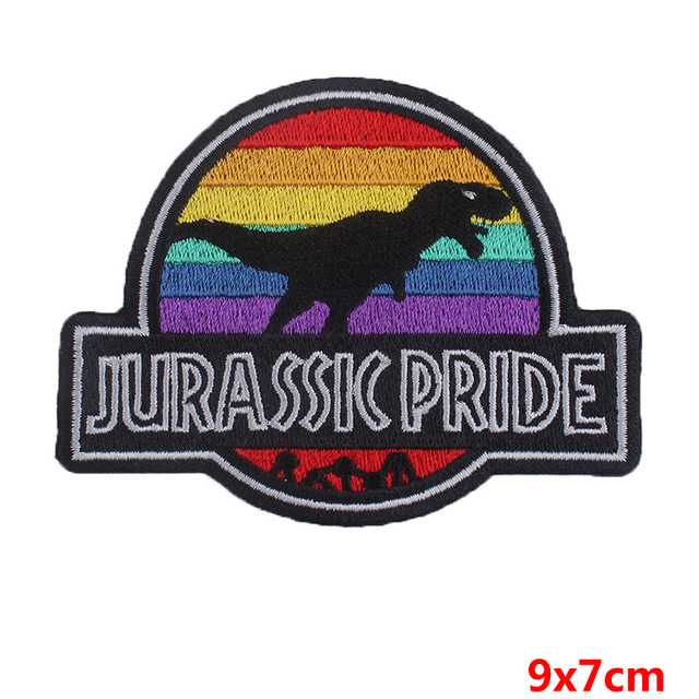 Haftowane naszywki Pulaqi z dinozaurami jurajskimi do DIY aplikacji na odzież - ubrania kurtki akcesoria odznaki - Wianko - 7