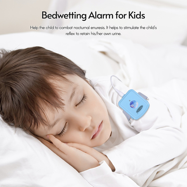 Alarm moczenia nocnego dla dzieci starszych - Enuresis z lekkim dźwiękiem i wibracją, 3 tryby sterowania muzyką i głośnością - Wianko - 6