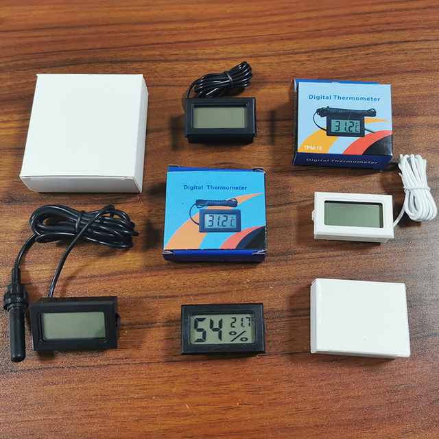 Mini wygodny cyfrowy termometr LCD z czujnikiem i miernikiem wilgotności - monitorowanie lodówki, akwarium i inne - Wianko - 3